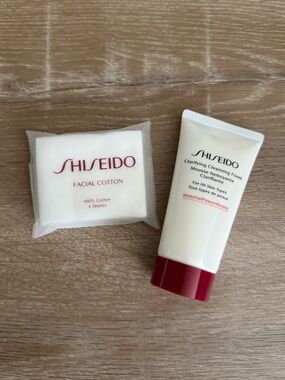 Shiseido Clarifying Cleansing Foam and Facial Cotton Pack